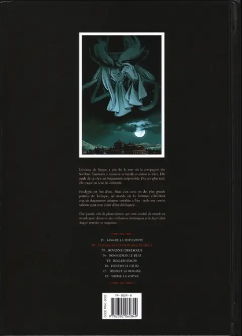 Verso de l'album Sangre Tome 2 Fesolggio l'inexorable fâcheux
