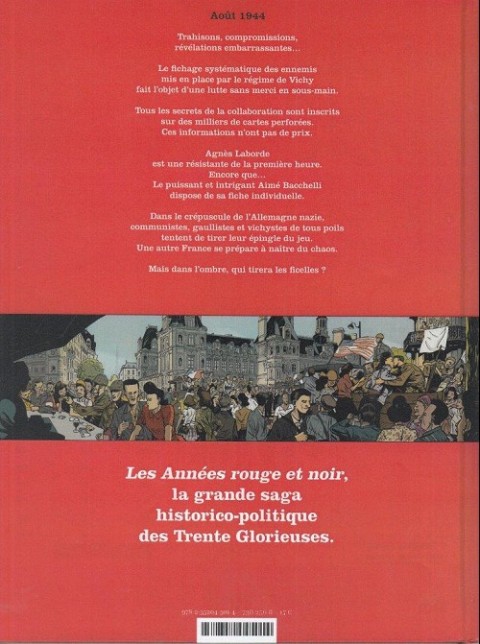 Verso de l'album Les Années rouge & noir Tome 1 Agnès