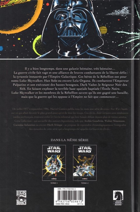 Verso de l'album Star Wars - Classic Tome 2