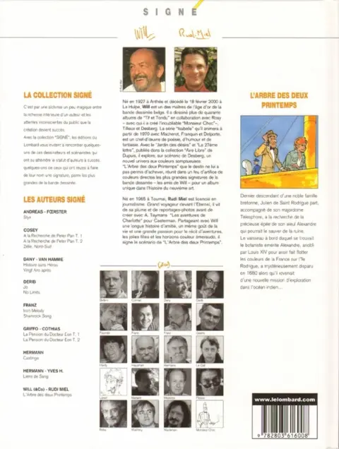 Verso de l'album L'Arbre des deux printemps