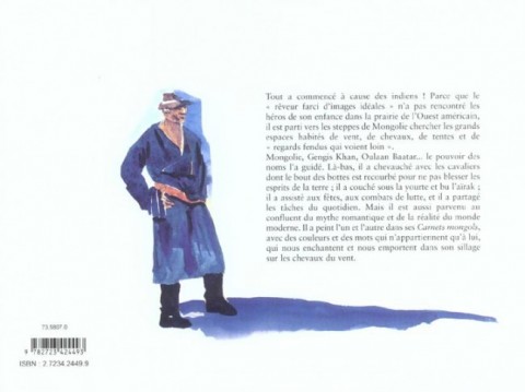 Verso de l'album Carnets mongols