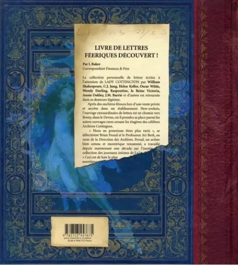 Verso de l'album Les Lettres de Fées Séchées de Lady Cottington