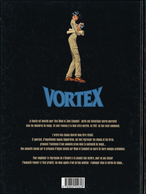 Verso de l'album Vortex Tess Wood & Campbell 6