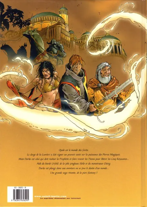 Verso de l'album Les Forêts d'Opale Tome 1 Le bracelet de Cohars
