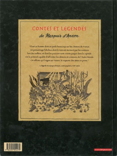 Verso de l'album Le Marquis d'Anaon Tome 2 La vierge noire