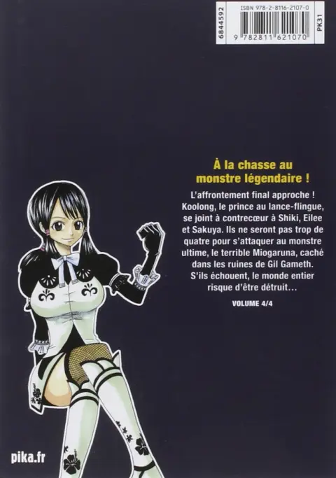 Verso de l'album Monster Hunter Orage 04