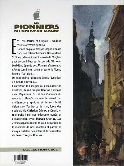 Verso de l'album Les Pionniers du Nouveau Monde Tome 6 La mort du loup