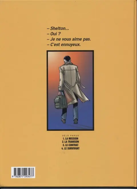 Verso de l'album Wayne Shelton Tome 1 La mission