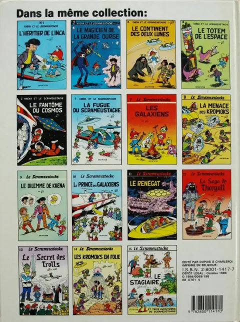 Verso de l'album Le Scrameustache Tome 15 Le stagiaire