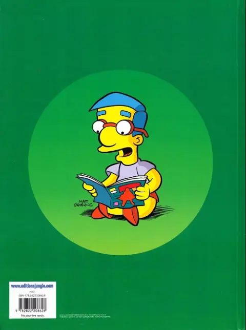 Verso de l'album Les Simpson Bonus !