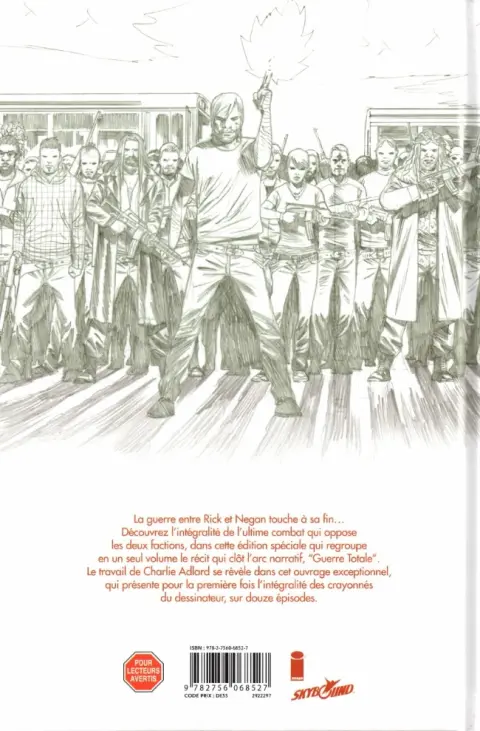 Verso de l'album Walking Dead L'Ultime Combat