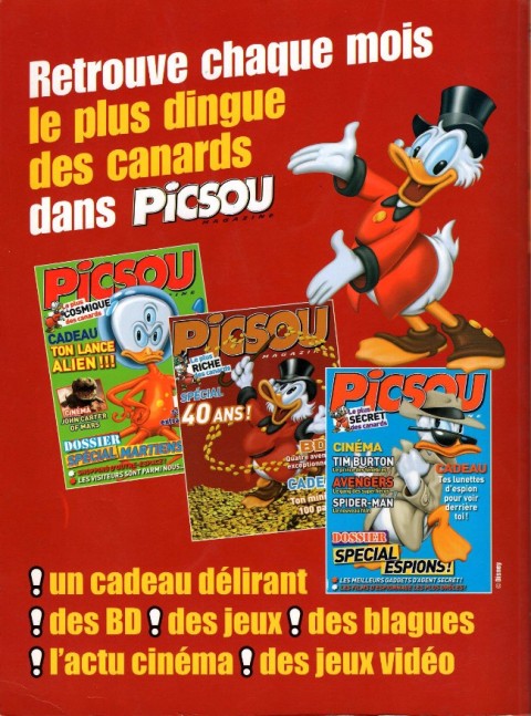 Verso de l'album Picsou Magazine Album N° 66