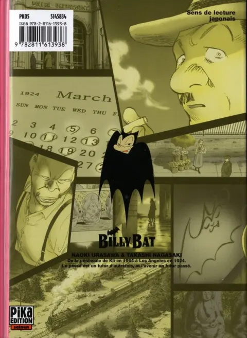 Verso de l'album Billy Bat 10