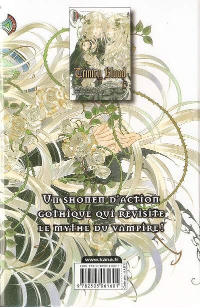 Verso de l'album Trinity Blood 17