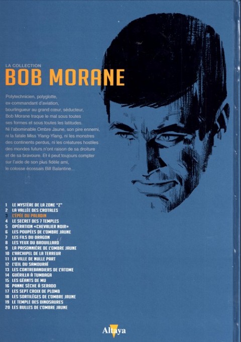 Verso de l'album Bob Morane La collection - Altaya Tome 3 L'épée du paladin