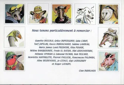 Verso de l'album C'est pas humain !