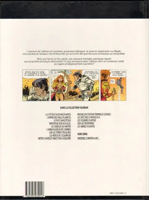 Verso de l'album Valérian Tome 14 Les armes vivantes