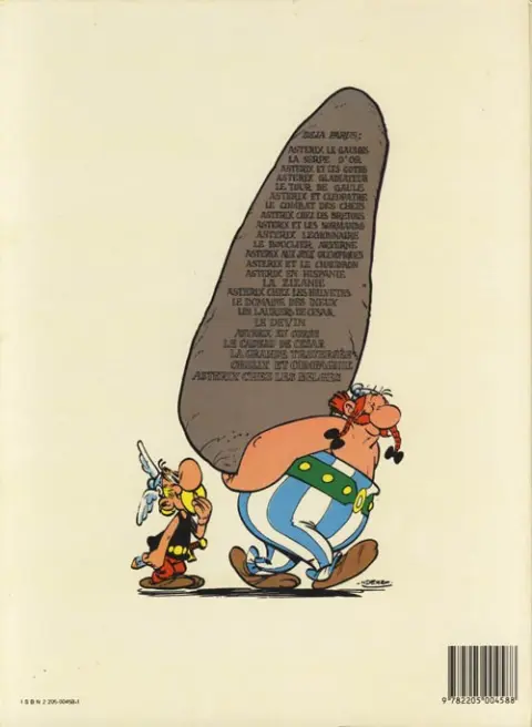 Verso de l'album Astérix Tome 15 La zizanie