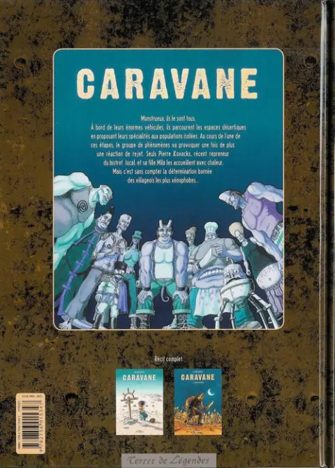 Verso de l'album Caravane Tome 2 La loi des monstres