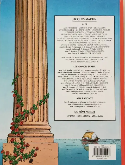 Verso de l'album Alix Tome 19 Le cheval de Troie