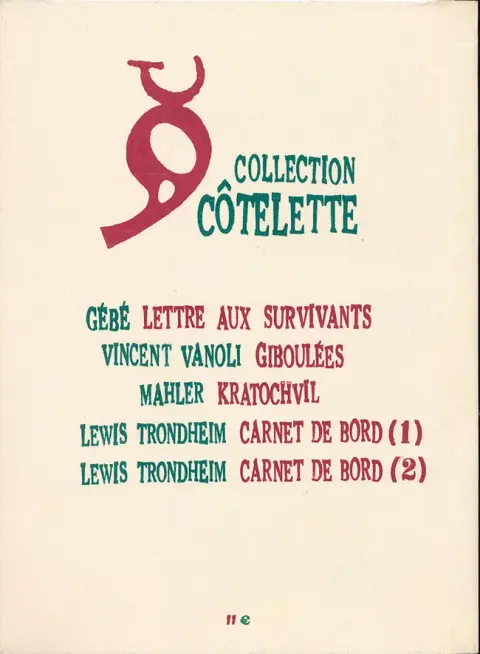Verso de l'album Carnet de bord Tome 2 22-28 janvier 2002 - 17-27 février 2002