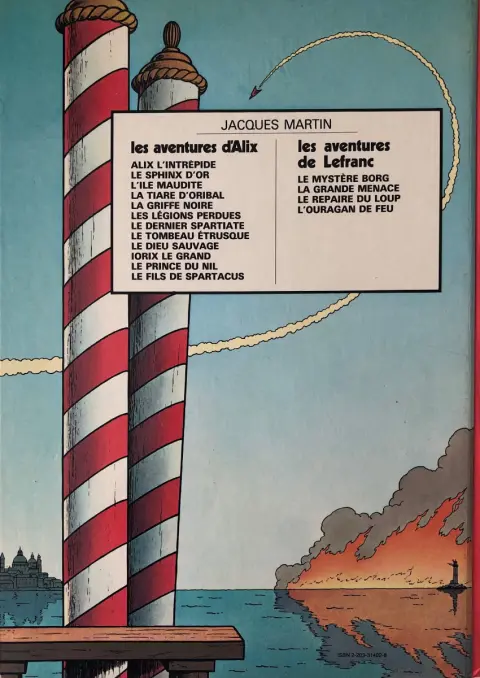 Verso de l'album Lefranc Tome 1 La grande menace