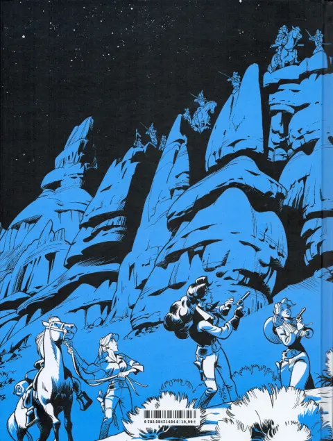 Verso de l'album Lucky Luke Wanted Lucky Luke