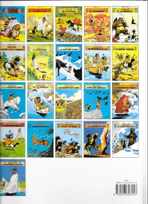 Verso de l'album Yakari Tome 15 La rivière de l'oubli