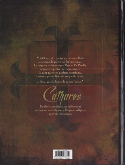 Verso de l'album Cathares Tome 1 Le Sang des martyrs