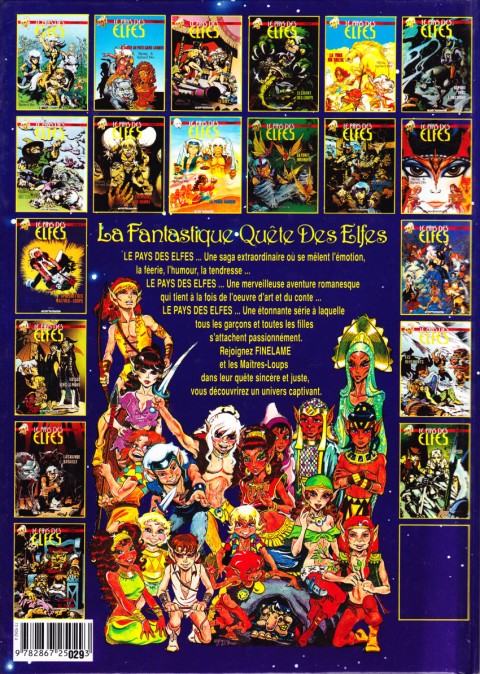 Verso de l'album ElfQuest - La Fantastique quête des elfes Tome 12 En quête d'un avenir