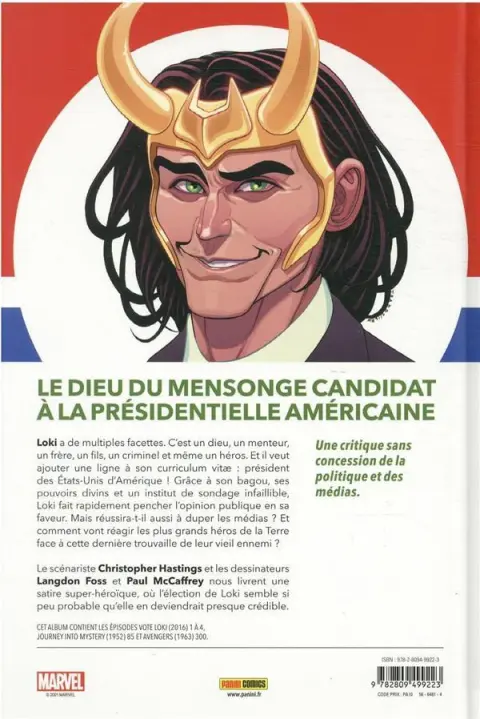 Verso de l'album Loki - Votez Loki