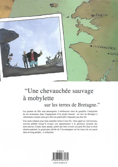 Verso de l'album Phare Ouest : L'ultime épopée des Terre-Neuvas