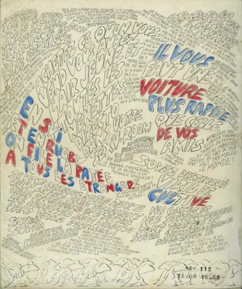 Verso de l'album L'information consommation