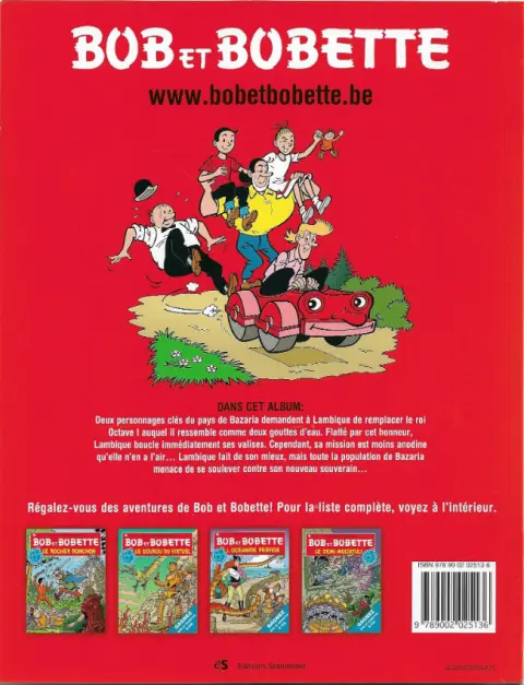 Verso de l'album Bob et Bobette Tome 91 Le semeur de joujoux