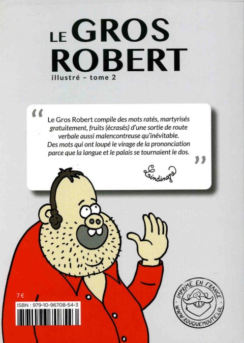 Verso de l'album Le Gros Robert illustré Tome 2