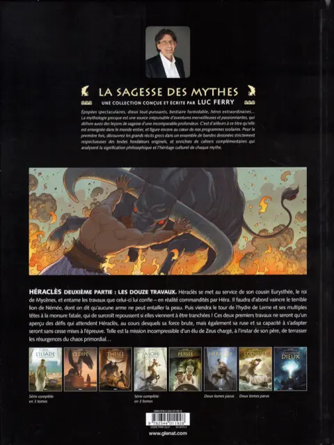 Verso de l'album Héraclès 2/3 Les douze travaux