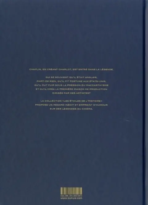 Verso de l'album Les Étoiles de l'histoire 1 Charlie Chaplin
