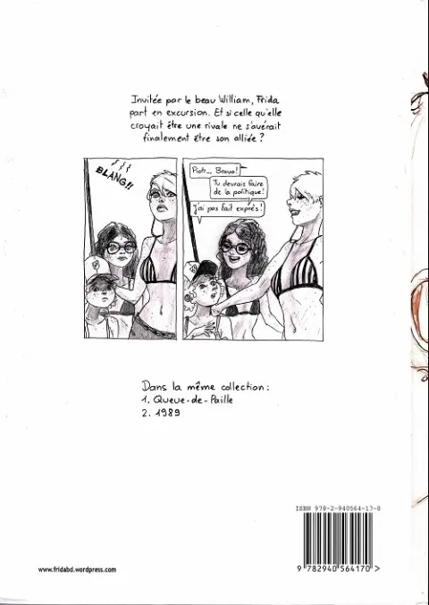 Verso de l'album Frida 3 Le temps des griottes