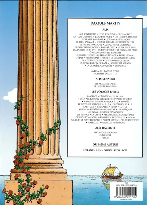 Verso de l'album Alix Tome 27 Le démon du Pharos