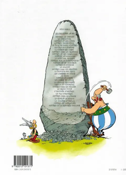 Verso de l'album Astérix Tome 5 Le tour de Gaule d'Astérix