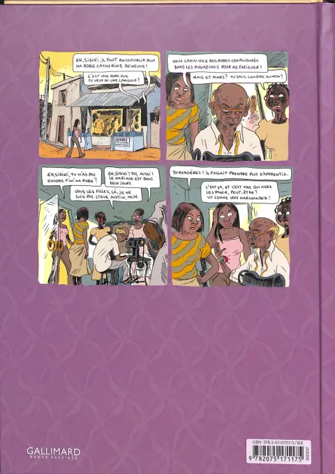 Verso de l'album Aya de Yopougon Tome 1