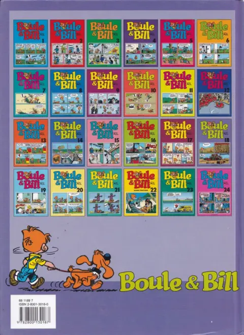 Verso de l'album Boule & Bill Tome 18
