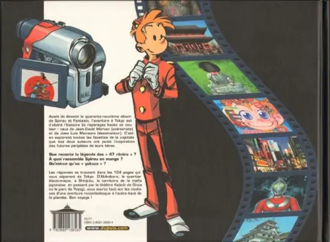 Verso de l'album Spirou et Fantasio Le guide de l'aventure à Tokyo