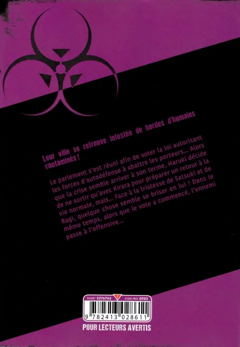 Verso de l'album Infection 13