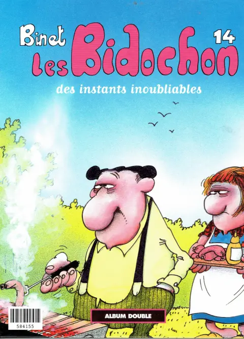 Verso de l'album Les Bidochon Tomes 13 et 14 La vie de mariage / Des instants inoubliables