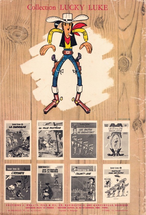 Verso de l'album Lucky Luke Tome 7 L'Elixir du Docteur Doxey