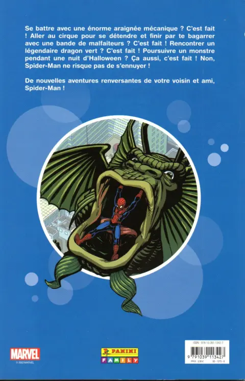 Verso de l'album Les fantastiques aventures de Spider-Man 6 Lire, Ecrire et un robot