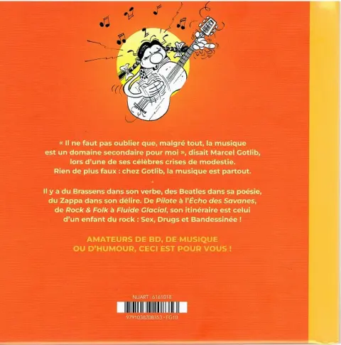 Verso de l'album Les Jolis P'tits Cultes 3 Gotlib et la musique