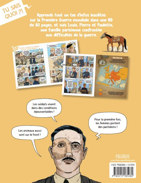 Verso de l'album Tu sais quoi ?! Tome 2 La première guerre mondiale