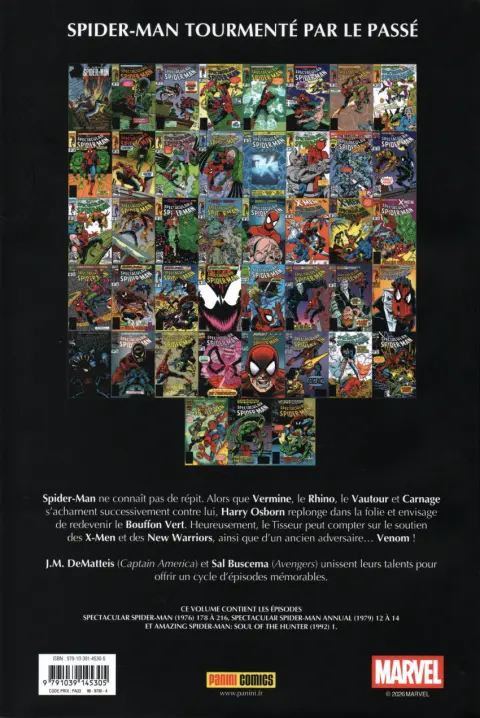 Verso de l'album Spectacular Spider-Man Spectacular Spider-Man